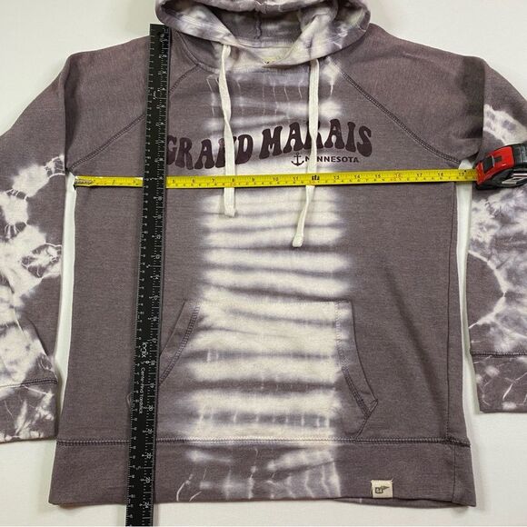 Grand Marais Minnesota Hoodie Women's Small Bleached Tie-Dye Pullover Souevenir - Picture 4 of 8